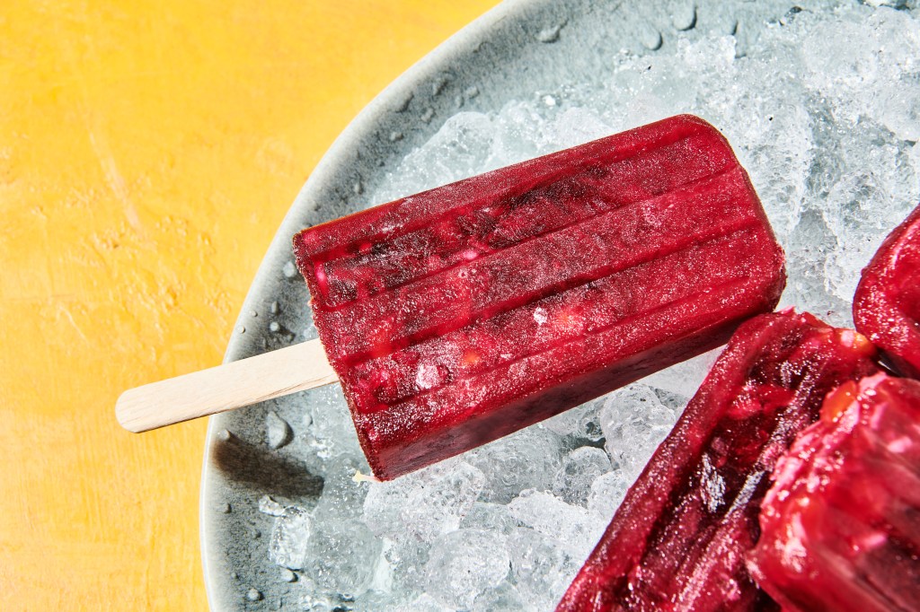 Food Photography Paletas de Jamaica Red Popsicle